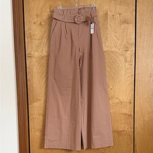 EXPRESS Super High Waisted Belted Wide Leg Pant
